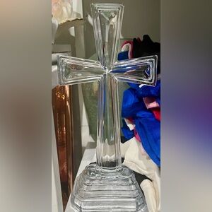 Cross Glass Decoration